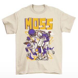 NEW Randy Moss Cartoon Style Football T-Shirt